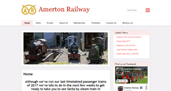 Desktop Screenshot of amertonrailway.co.uk